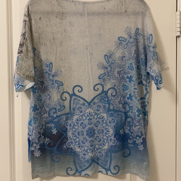 Ribbed flowy t-shirt - Picture 6 of 7